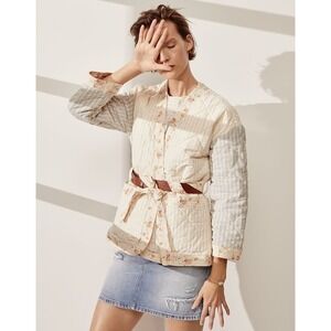 Madewell x The New Denim Project Patchwork Wrap Jacket